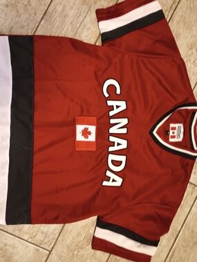 Red Canada Jersey with Maple Leaf Patch